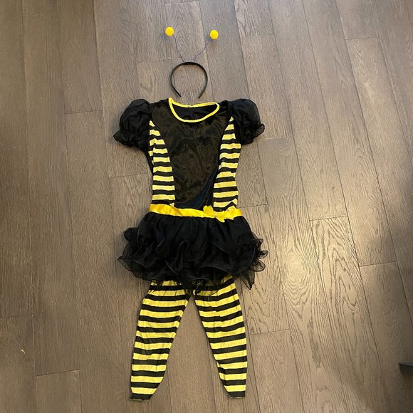 Bumble Bee Costume Kids size Large (12-14) *READ* No Wings - Picture 1 of 7